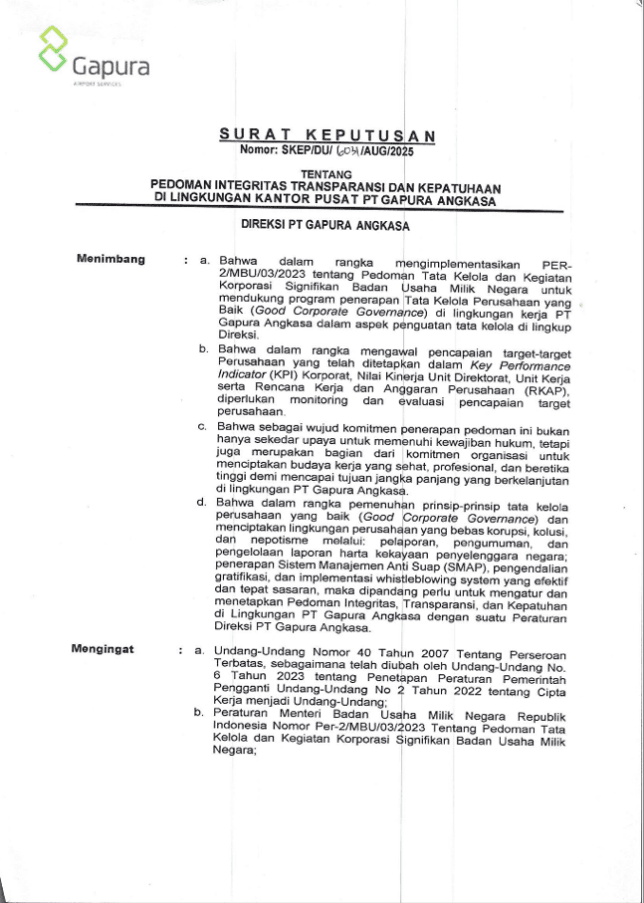 Integrity Transparency Compliance Guidelines 2